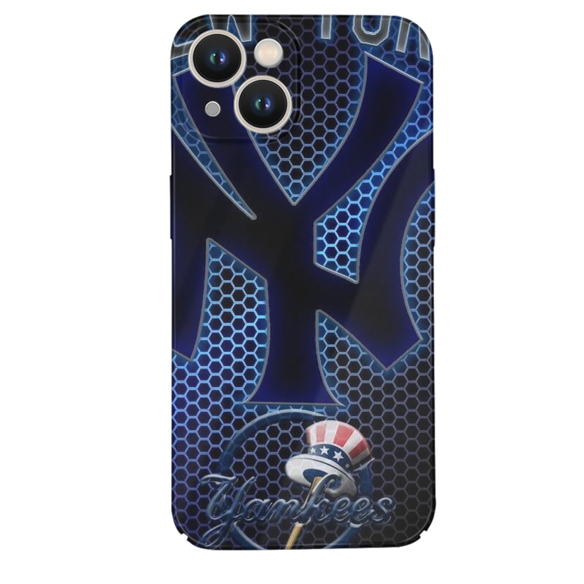 New York Yankees 319 IPhone 14 Series Full-Cover Hard Case – Shockproof With Raised Camera Protection – Precise Cutouts, Wireless Charging Compatible – Durable, Anti-Yellowing, Easy To Clean